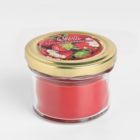 Свеча ароматическая в банке "Сладкая клубника" , 6х7 см, 120 г Свеча ароматическая в банке "Сладкая клубника" , 6х7 см, 120 г