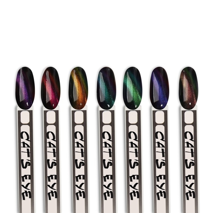 Гель-лак для ногтей, &laquo;CAT`S EYE&raquo;, 3-х фазный, 8мл, LED/UV, цвет хамелеон/сиреневый (08)