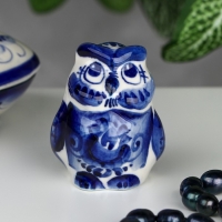Сувенир &laquo;Сова&raquo;, 5 см, гжель