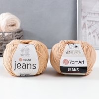 Пряжа "Jeans" 55% хлопок, 45% акрил 160м/50гр (07 карамель) Пряжа "Jeans" 55% хлопок, 45% акрил 160м/50гр (07 карамель)