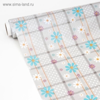 Клеёнка ПВХ «Ромашки», рулон 30 метров, ширина 137 см, толщина 0,08 мм Клеёнка ПВХ «Ромашки», рулон 30 метров, ширина 137 см, толщина 0,08 мм