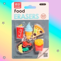 Игровой набор ластиков «Перекус», 5 шт., МИКС Игровой набор ластиков «Перекус», 5 шт., МИКС