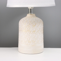 Лампа настольная "Узор" 1х40Вт Е14 белый 20х20х34см