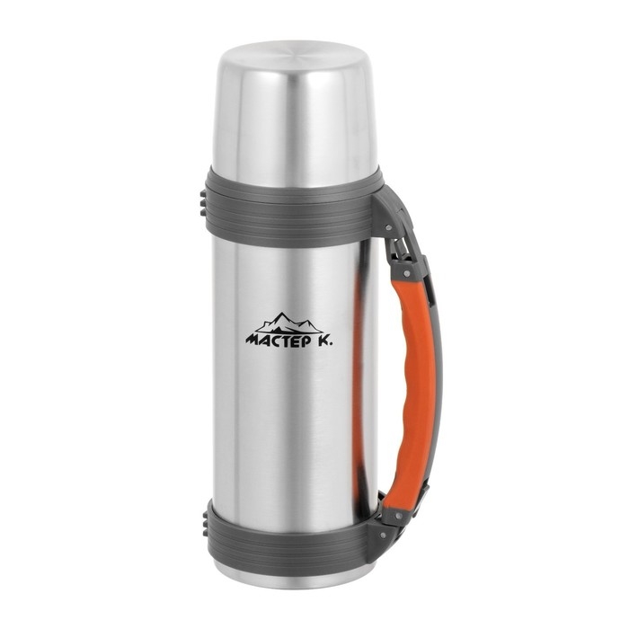 Термос, 1.2 л, Тропа Термос, 1.2 л, Тропа "Мастер К", с кружкой, сохраняет тепло 24 ч