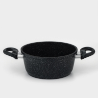 Кастрюля Доляна &laquo;Элит&raquo;, 2 л, 2 л, d=21,5 см, h=9,2 см, антипригарное покрытие, стеклянная крышка