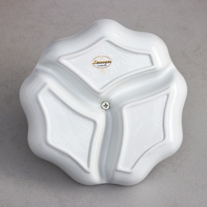 Менажница «Море», 250 мл, фарфор, Иран Менажница «Море», 250 мл, фарфор, Иран