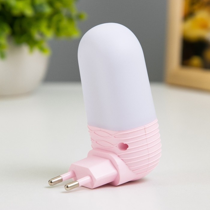 Ночник "Алиса" LED 1Вт розовый 4,5х6,5х9,5 см RISALUX