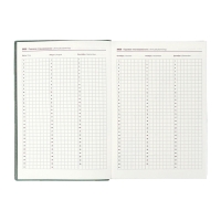 Ежедневник датир 2025г А5+ 176л ESCALADA, инт обл, иск кожа, тис ф,ляс,кр бл 80г/м2,зелёный