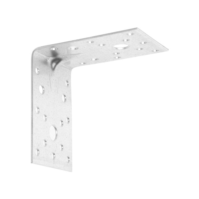 Уголок крепежный усиленный ТУНДРА, 85х85х60х2 мм, в упаковке 10 шт.