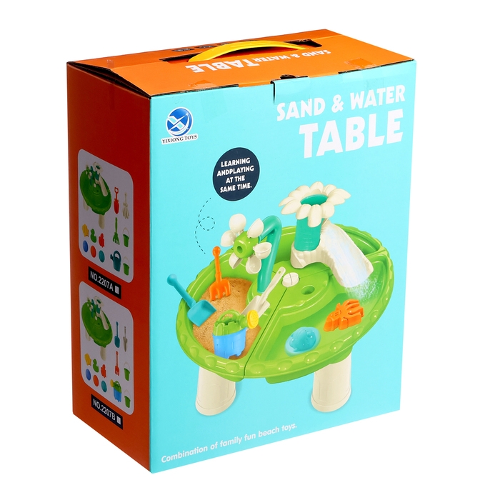 Набор для игры в песке &laquo;Растения&raquo;, со столиком, 6 предметов