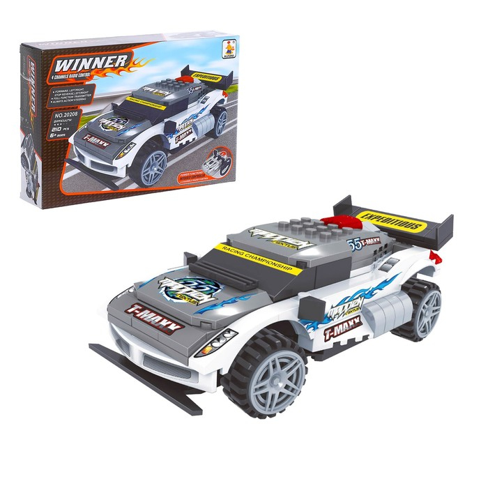 Конструктор на радиоуправлении «Гонка», 210 деталей Конструктор на радиоуправлении «Гонка», 210 деталей