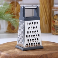 Тёрка четырёхгранная Доляна «Энергия», 9×7×17 см, прорезиненное дно, цвет МИКС Тёрка четырёхгранная Доляна «Энергия», 9×7×17 см, прорезиненное дно, цвет МИКС