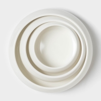 Набор салатников Magistro OliveQueen, 3 шт: 1500/800/450 мл, фарфор, белый