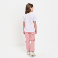 Футболка детская KAFTAN "Бантик", р.32 (110-116 см), белый Футболка детская KAFTAN "Бантик", р.32 (110-116 см), белый