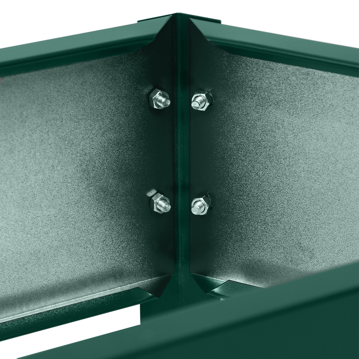 Клумба оцинкованная &laquo;Трапеция&raquo;, d = 60 см, высота бортика 15 см, зелёная Greengo