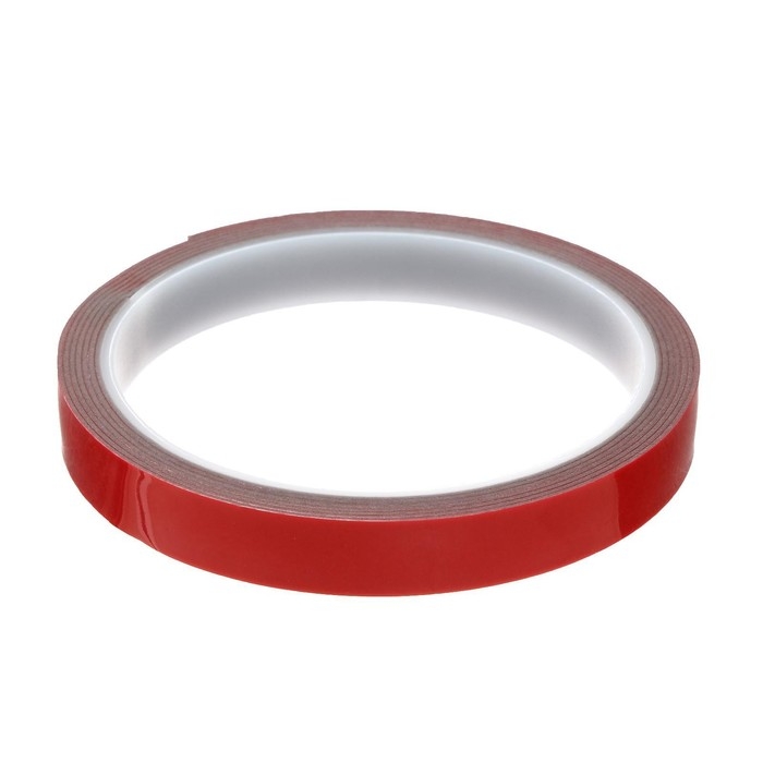 Клейкая лента TORSO, двусторонняя, усиленная, 12 мм &times; 2 м