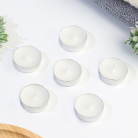 Набор чайных свечей, 100 штук, белый, "Дарим красиво" Набор чайных свечей, 100 штук, белый, "Дарим красиво"