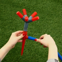 Распылитель 5&minus;лепестковый, штуцер под шланги 1/2" (12 мм) &minus; 5/8" (16 мм) &minus; 3/4" (19 мм), пика, пластик, Greengo