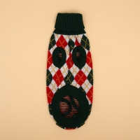 Свитер "Шахматы",  XL (ДС 34, ОШ 34, ОГ 32-51 см)