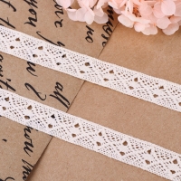 Кружево вязаное, 15 мм &times; 10 &plusmn; 1 м, цвет бежевый