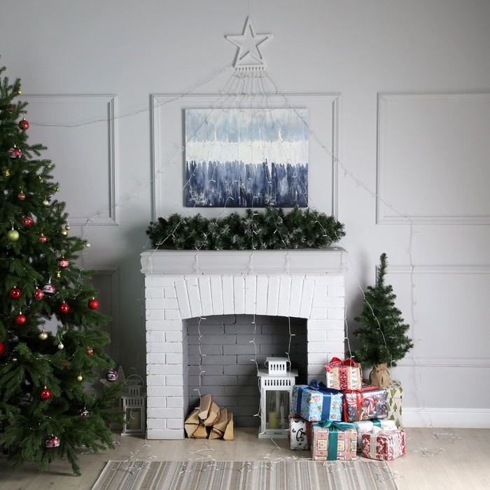 Светодиодная фигура &laquo;Комета&raquo; 3.5 м, пластик, 9 нитей, 220 В, свечение синее