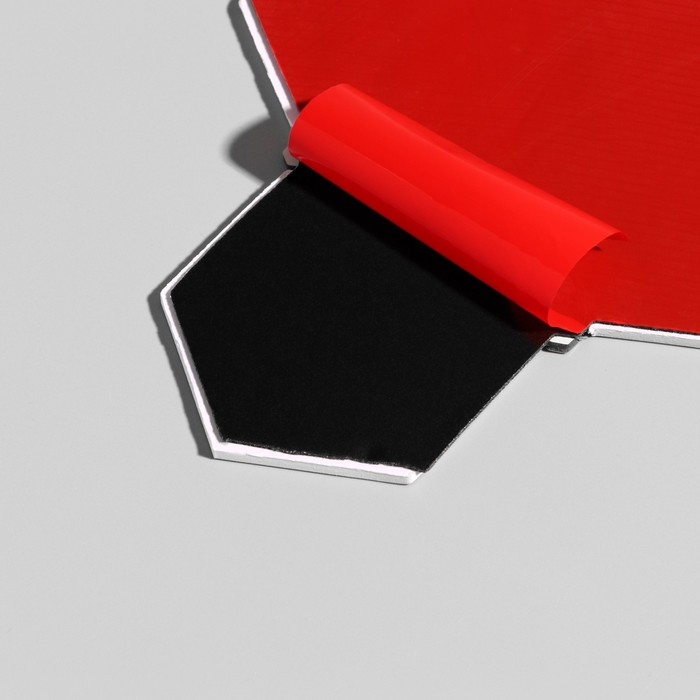 Панель самоклеящаяся 30*30см мозаика соты, коричневая