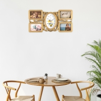 Часы настенные интерьерные, фоторамка - коллаж "Любовь", 50 х 25 см, циферблат 20.7 х 15 см Часы настенные интерьерные, фоторамка - коллаж "Любовь", 50 х 25 см, циферблат 20.7 х 15 см