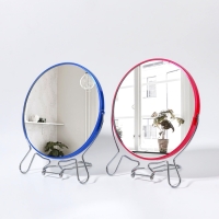 Зеркало настольное - подвесное &laquo;Круг&raquo;, двустороннее, с увеличением, d зеркальной поверхности 16,2 см, цвет МИКС