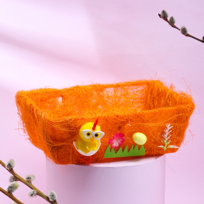 Пасхальная декоративная корзинка Пасхальная декоративная корзинка "Радость" 20х18х7 см