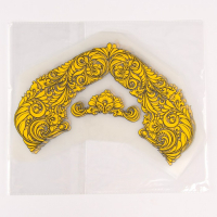 Термотрансфер &laquo;Хохлома&raquo;, с серединкой, набор 10 шт., цвет золотой