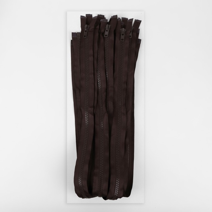 Молния &laquo;Трактор&raquo;, №8, разъёмная, замок автомат, 90 см, цвет коричневый, цена за 1 штуку