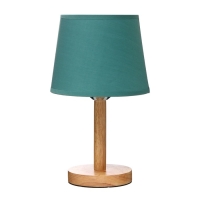 Лампа настольная "Эко" 1х40Вт Е27 светлое дерево-зеленый 18х18х29,5 см RISALUX Лампа настольная "Эко" 1х40Вт Е27 светлое дерево-зеленый 18х18х29,5 см RISALUX