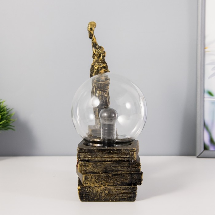 Плазменный шар Плазменный шар "Статуя свободы" золото 14х10х16 см RISALUX