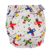 Многоразовый подгузник «Самолеты», 3-15 кг, угольно-бамбуковая ткань, разноцветный, Крошка Я Многоразовый подгузник «Самолеты», 3-15 кг, угольно-бамбуковая ткань, разноцветный, Крошка Я