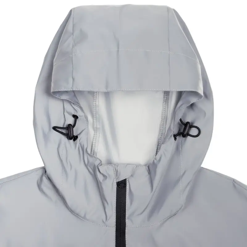 Парка Manifest из светоотражающей ткани, серая, размер XL/XXL