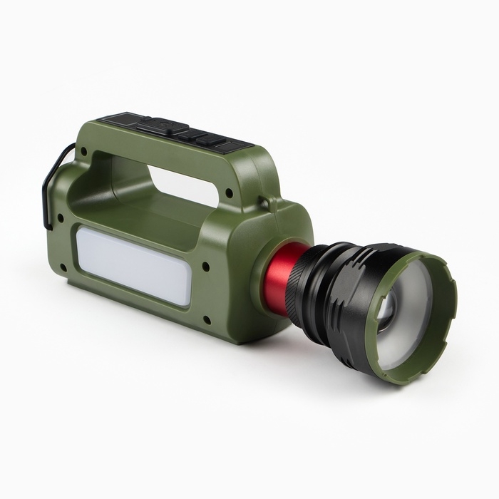 Фонарь светодиодный аккумуляторный ручной, переносной, 5 Вт, 2400 мАч, 22.5 х 7.2 х 10.5 см 107031 Фонарь светодиодный аккумуляторный ручной, переносной, 5 Вт, 2400 мАч, 22.5 х 7.2 х 10.5 см 107031