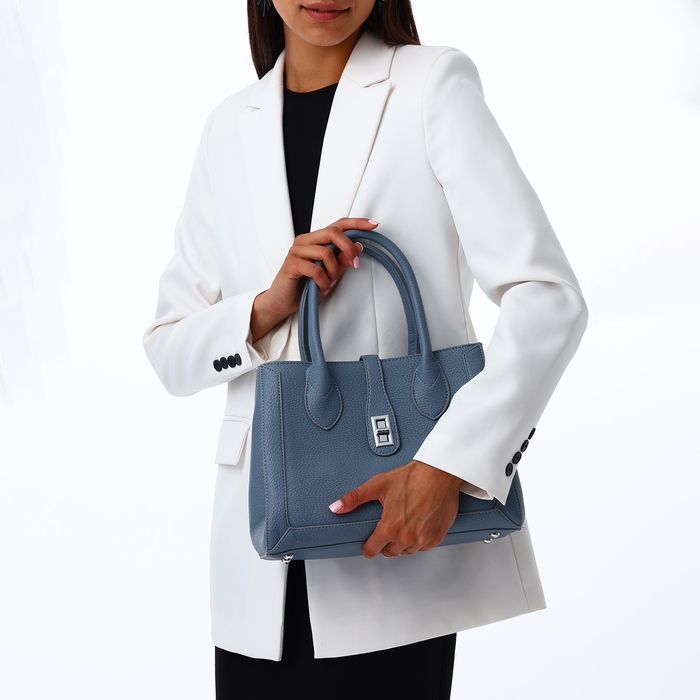 Сумка женская на молнии, TEXTURA, средний размер, цвет синий Сумка женская на молнии, TEXTURA, средний размер, цвет синий