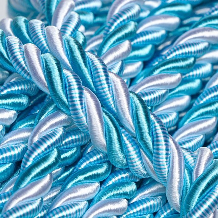 Шнур витой декоративный 12 мм без тесьмы №13.1, 25 м