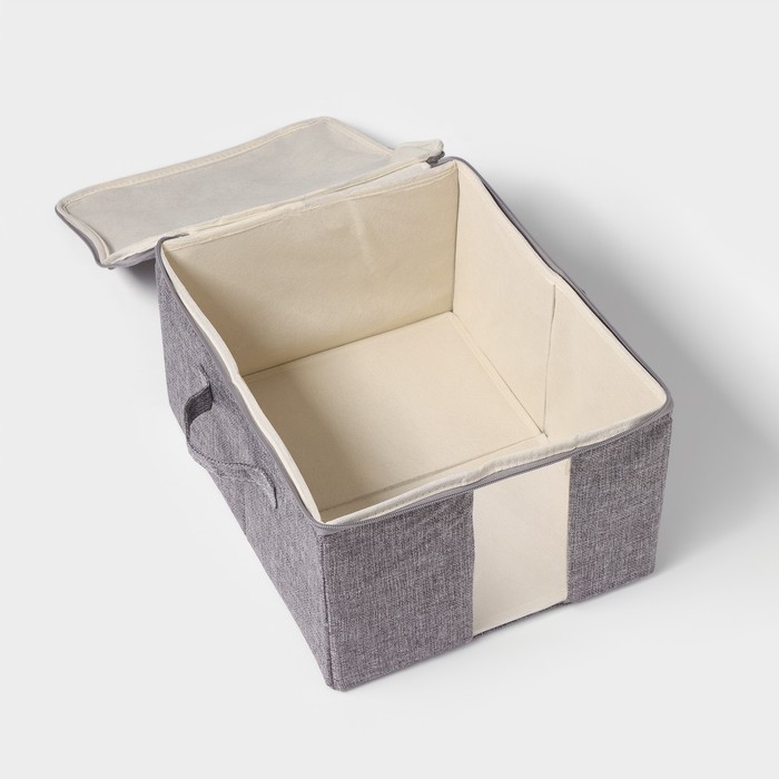 Кофр для хранения вещей LaDо́m &laquo;Грэй&raquo;, 29&times;36&times;20 см, цвет серый