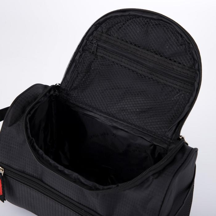 Косметичка на молнии, наружный карман, цвет чёрный Косметичка на молнии, наружный карман, цвет чёрный