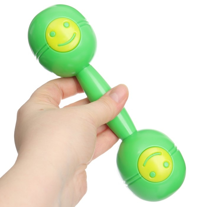 Погремушка «Перкуссия», шейкер, цвет синий/зеленый, Крошка Я Погремушка «Перкуссия», шейкер, цвет синий/зеленый, Крошка Я