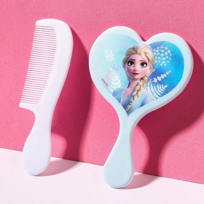 Подарочный набор: расческа и зеркало Подарочный набор: расческа и зеркало "Чудеса рядом!", Холодное сердце