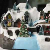 Светодиодная фигура «Новогодние магазины» 31 × 27 × 21 см, полистоун, батарейки ААх3 (не в комплекте), USB, свечение тёплый белый Светодиодная фигура «Новогодние магазины» 31 × 27 × 21 см, полистоун, батарейки ААх3 (не в комплекте), USB, свечение тёплый белый