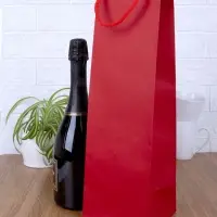 Пакет под бутылку Vindemia, красный