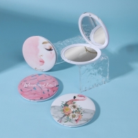 Зеркало складное &laquo;Wonderful Life&raquo;, d = 7,5 см, с увеличением, рисунок МИКС