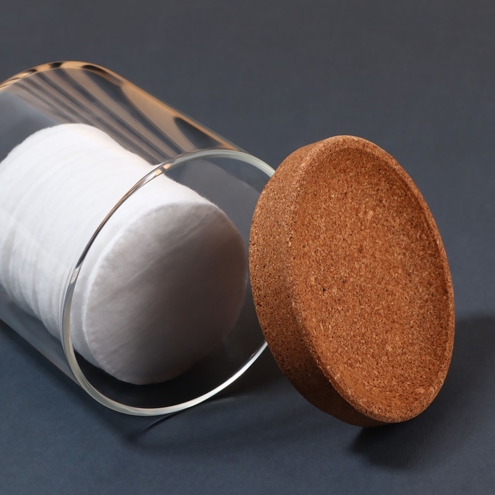 Набор органайзеров для ватных палочек и дисков, 17,5 × 10 × 10 см цвет прозрачный/коричневый Набор органайзеров для ватных палочек и дисков, 17,5 × 10 × 10 см цвет прозрачный/коричневый