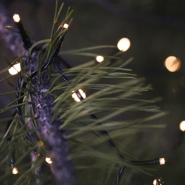 Гирлянда «Нить» 20 м, IP44, тёмная нить, 200 LED, свечение тёплое белое, 8 режимов, 220 В Гирлянда «Нить» 20 м, IP44, тёмная нить, 200 LED, свечение тёплое белое, 8 режимов, 220 В