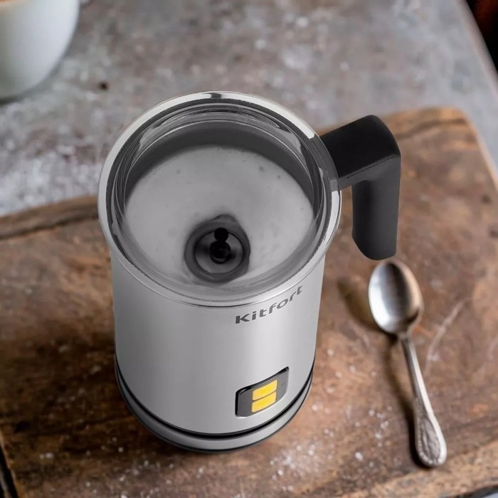 Капучинатор Kitfort КТ-7289, 500 Вт, 0.24 л, 4 режима, автоматическое отключение, серый