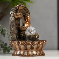 Фонтан настольный от сети, подсветка "Будда в арке с водопадом" 30х21х21 см Фонтан настольный от сети, подсветка "Будда в арке с водопадом" 30х21х21 см