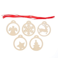 Набор для творчества &laquo;Роспись по дереву&raquo; 5 шт., с ленточкой